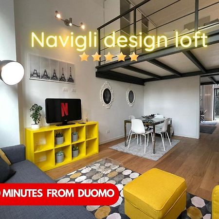 Appartamento Navigli Design Loft - 7 Stops From Duomo, Ac, Netflix Milano Esterno foto