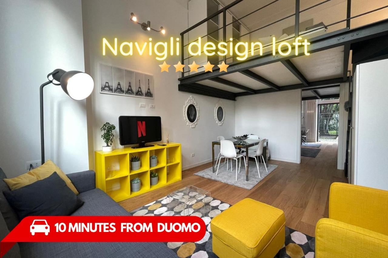 Appartamento Navigli Design Loft - 7 Stops From Duomo, Ac, Netflix Milano Esterno foto